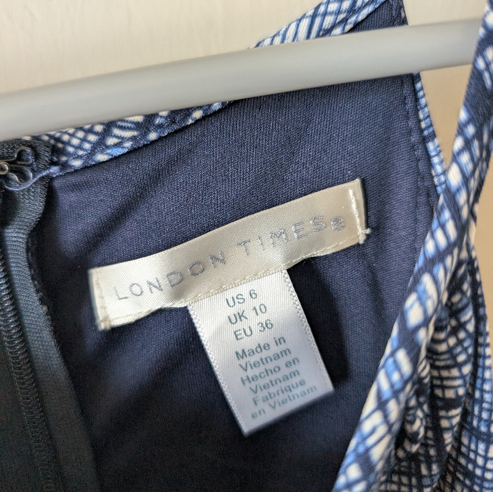 London Times Jumpsuit Size 6 - Picture 2 of 5